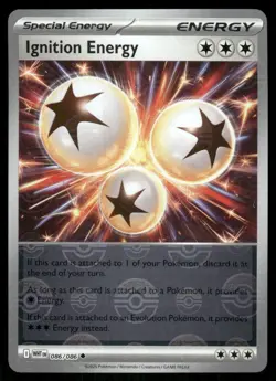 Ignition Energy 086/086 Uncommon White Flare Pokemon Reverse Holo Near Mint - Image 1