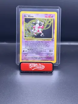 Pokemon TCG Mr. Mime Jungle 6/64 Holo Unlimited Holo Rare WOTC HP/Damaged - Image 1