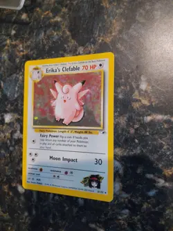 2000 Erika's Clefable 003/132 Gym Heroes Holo Rare Vintage Pokemon TCG WoTC - Image 1