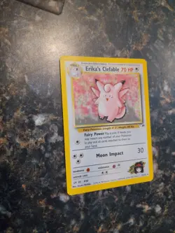 2000 Erika's Clefable 003/132 Gym Heroes Holo Rare Vintage Pokemon TCG WoTC - Image 2