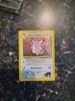 2000 Erika's Clefable 003/132 Gym Heroes Holo Rare Vintage Pokemon TCG WoTC - Image 3