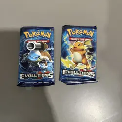 Lot Of 2 Sealed Packs XY Evolutions Booster Pack Pokemon TCG - Image 1