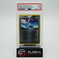 Bubble Coat Trainer #129 D&P Legends Awakened 2008 Pokemon PSA 7 - Image 1