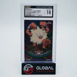 Primeape #57 Topps Chrome Series 1 Chrome 2000 Pokemon POP 22 CGC 10 - Image 1