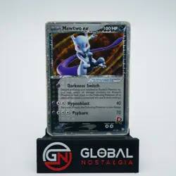 Rockets Mewtwo EX #99 EX Team Rocket Returns Pokemon Holo 2004 DMG - Image 1