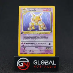 Alakazam "Simsala" 1999 1st Edition Base set German Pokemon Holo #1 NM - Image 4