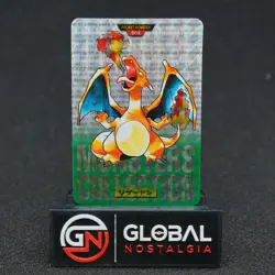 Charizard 1997 Japanese Pokemon Bandai Carddass Vending Green Prism #006 NM- - Image 3
