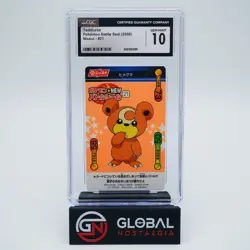 Teddiursa #21 Battle Seal Nissui 2000 Japanese Pokemon POP 1 CGC 10 - Image 1