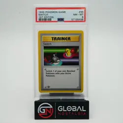 Switch trainer #95 1st Edition Base Set 1999 Pokemon PSA 8 - Image 1