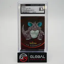 Nidoking #34 Topps Series 1 First Print Uk Edition 1999 Pokemon POP 1 CGC 8.5 - Image 1