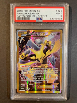 PSA 9 Pokemon Alakazam 125/124 XY Fates Collide Secret Rare Full Art - Image 1