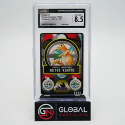 Dragonite #149 bandai Sealdass Pokemon Part 3 1998 Japanese POP 11 CGC 8.5 - Image 1