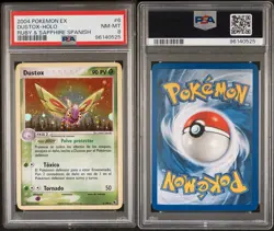 2004 Pokemon EX Dustox - Holo #6 Ruby & Sapphire Spanish PSA 8 - Image 3