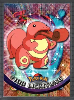 2000 Topps Pokemon TV Animation Edition Lickitung #108 Blue Topps Logo NM-MT - Image 1