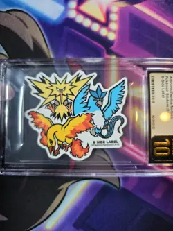 Pokemon CGC Pristine 10 B Side Label Articuno Zapdos Moltres *LOW POP* - Image 1