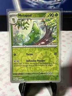 Metapod [Reverse Holo] - 11/165 Scarlet & Violet 151 - Pokemon TCG - 2023 - Image 1