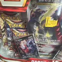 Pokemon TCG Darkrai VSTAR Premium Collection Box - 8 Booster Packs, English 2022 - Image 3