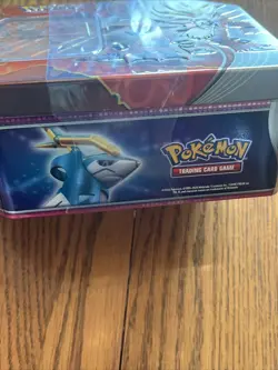 Pokemon Paradox Destinies Tin-Gouging Fire ex Tin w/5 Booster Packs New/Sealed - Image 3