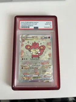 Simisear VSTAR GG37/GG70 PSA 10 Crown Zenith Galarian Gallery FA Holo W/ GUARD - Image 3