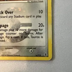 Pokemon TCG - Tauros [Reverse Holo] #16 - Pokemon Fire Red & Leaf Green - Image 3