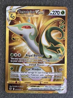 Pokemon Serperior VSTAR Silver Tempest 210 Gold Secret Rare NM Foil Full Art - Image 1