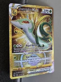 Pokemon Serperior VSTAR Silver Tempest 210 Gold Secret Rare NM Foil Full Art - Image 3