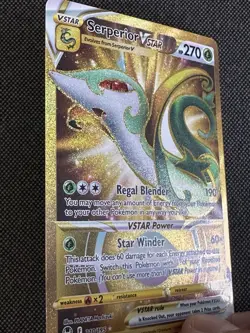 Pokemon Serperior VSTAR Silver Tempest 210 Gold Secret Rare NM Foil Full Art - Image 4