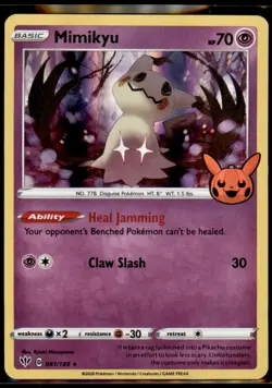 Mimikyu 081/189 Holo Promo Trick or Trade BOOster Pokemon - Image 1