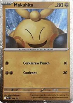 Makuhita MEP 068 Cosmos Holo Pokemon TCG Perfect Order Promo NM - Image 1