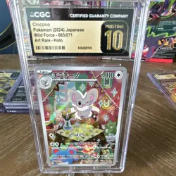 Cinccino CGC Pristine 10 083/071 Sv5k Wild Force Art Rare Holo Japanese 2024 - Image 1