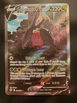 Pokemon TCG Regidrago V Silver Tempest 184/195 Holo Ultra Rare - Image 1