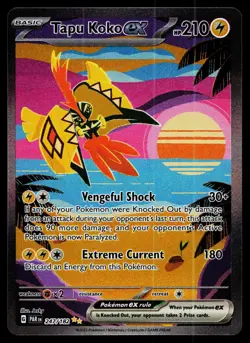 Tapu Koko ex 247/182 Special Illustration Rare Paradox Rift Pokemon Near Mint - Image 1