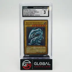 Blue Eyes White Dragon 2002 Yu-Gi-Oh! Starter Kaiba SDK-E001 1st Edition CGC 3 - Image 1