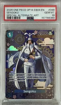 2026 One Piece Sengoku SP Special Alt Art OP14-EB04 PSA 10 English Alternate - Image 1