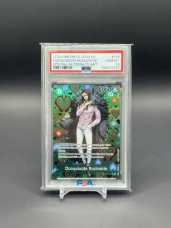 One Piece Donquixote Rosinante SP Alt Art OP04-119 Foil PSA 10 EN 2024 - Image 1