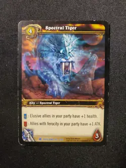 Spectral Tigar 193 LP World of Warcraft TCG Fires Of Outland - Image 1