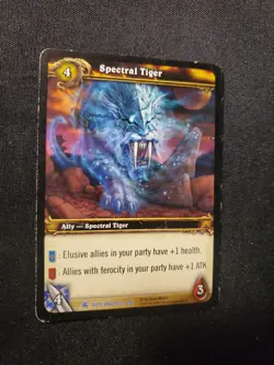 Spectral Tigar 193 LP World of Warcraft TCG Fires Of Outland - Image 2