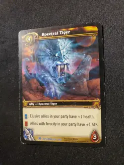 Spectral Tigar 193 LP World of Warcraft TCG Fires Of Outland - Image 3