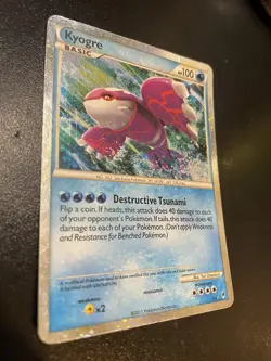 Kyogre SL6 Pokemon TCG Call of Legends Shiny Secret Rare Moderate Play - Image 2