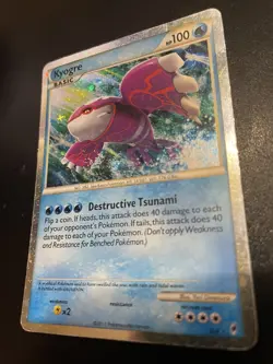 Kyogre SL6 Pokemon TCG Call of Legends Shiny Secret Rare Moderate Play - Image 3