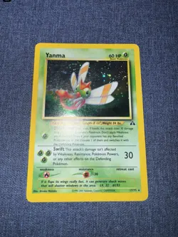 Yanma Unlimited Holo Rare 17/75 - Pokemon TCG Neo Discovery - Image 1