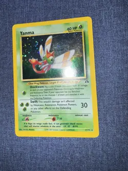 Yanma Unlimited Holo Rare 17/75 - Pokemon TCG Neo Discovery - Image 2
