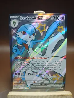 LP Gardevoir ex -217/091 Shiny Ultra Rare Pokemon Paldean Fates - Image 1
