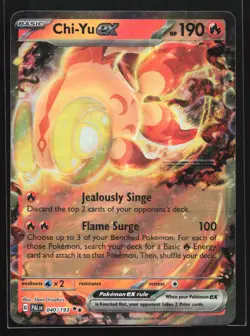 Chi-Yu ex 040/193 Paldea Evolved Double Rare Pokemon Card - Image 1