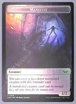 Manifest // Demon - Foil - Double-sided Token - #18 / 9 - Duskmourn: (DSK) MTG - Image 1