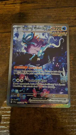 Pokemon Walking Wake ex 205/162 SV05 Temporal Forces Full Art Holo SIR - Image 1