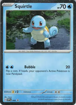 Squirtle 048 Cosmos Holo Promo Scarlet & Violet NM Pokemon - Image 1
