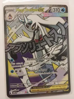 MEGA FROSLASS EX 265/217 MEGA ATTACK RARE ASCENDED HEROES POKEMON HOLO NM - Image 2