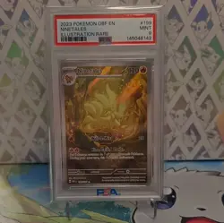 Pokemon Ninetales Obsidian Flames Illustration Rare Holo PSA 9 199/197 - Image 1