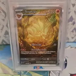 Pokemon Ninetales Obsidian Flames Illustration Rare Holo PSA 9 199/197 - Image 3